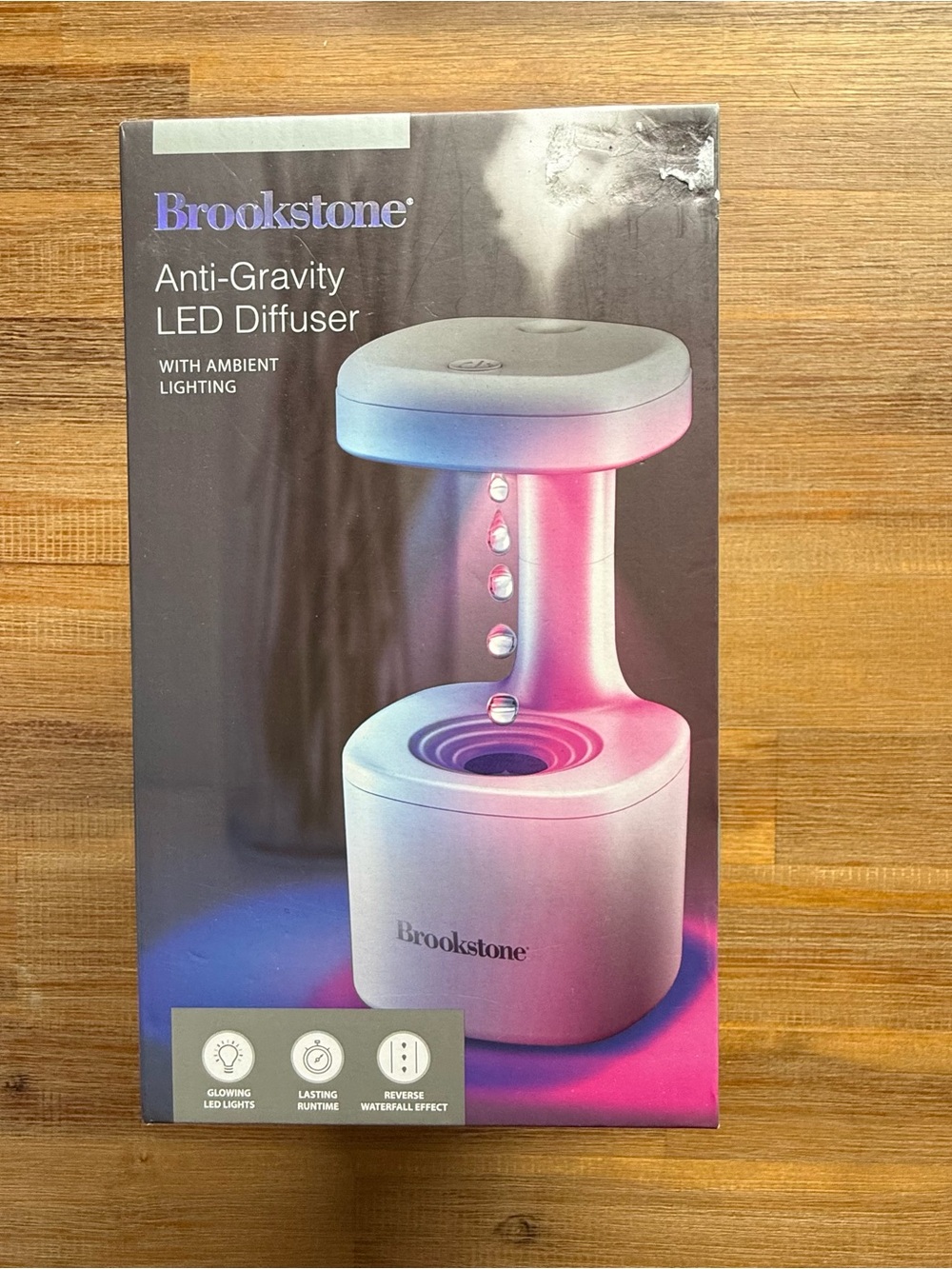Brookstone Anti-Gravity LED Diffuser New In Box